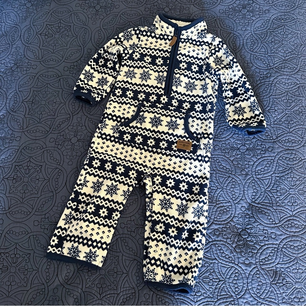 Baby Fleece Snowsuit 12m